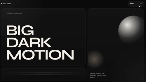 Awwwards navigation menu