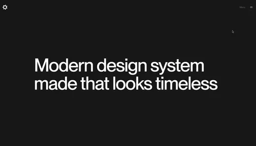 Awwwards navigation menu