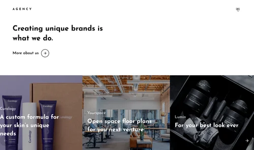Awwwards navigation menu